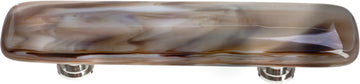 Cirrus White with Brown Pull with Polished Chrome Base P-305-PC