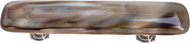 Cirrus White with Brown Pull with Polished Chrome Base P-305-PC