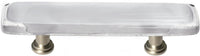 Reflective Blue-grey Pull with Satin Nickel Base P-710-SN