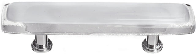 Reflective Blue-grey Pull with Polished Chrome Base P-710-PC
