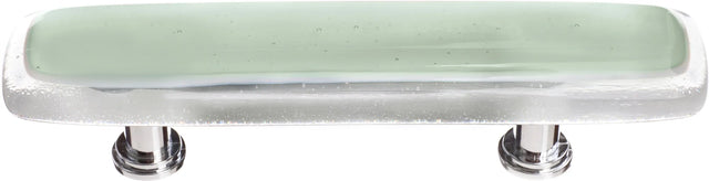 Reflective Spruce Green Pull with Polished Chrome Base P-712-PC