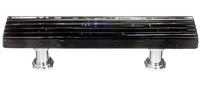 Texture Reed Black Pull with Base P-802