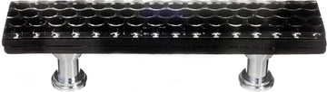 Texture Honeycomb Black Pull with Polished Chrome Base P-902-PC