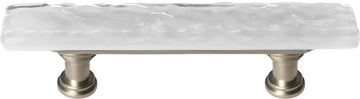 Skinny Glacier Blue-grey Pull with Satin Nickel Base SP-204-SN