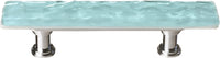 Skinny Glacier Light Aqua Pull with Polished Chrome Base SP-208-PC