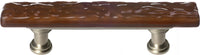 Skinny Glacier Woodland Brown Pull with Satin Nickel Base SP-209-SN