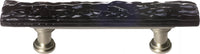 Skinny Glacier Black Pull with Satin Nickel Base SP-213-SN