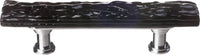 Skinny Glacier Black Pull with Polished Chrome Base SP-213-PC