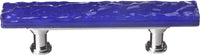 Skinny Glacier Deep Cobalt Blue Pull with Polished Chrome Base SP-221-PC