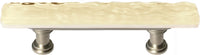 Skinny Glacier Pale Yellow Pull with Satin Nickel Base SP-222-SN