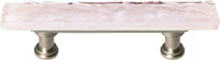 Skinny Glacier Rose Pull with Satin Nickel Base SP-228-SN