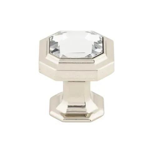 Chareau Crystal Emerald Knob 1 1/8'' TK390PN Polished Nickel