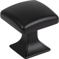 Transcend Contour Knob 1 1/8 Inch Flat Black TK721BLK