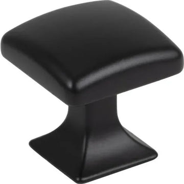 Transcend Contour Knob 1 1/8 Inch Flat Black TK721BLK