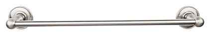 Edwardian Bath 30'' Single Towel Bar - Beaded Backplate ED10BSNA Brushed Satin Nickel