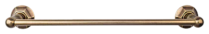 Edwardian Bath 30'' Single Towel Bar - Hex Backplate ED10GBZB German Bronze