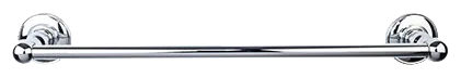 Edwardian Bath 30'' Single Towel Bar - Plain Backplate ED10PCD Polished Chrome
