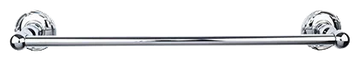 Edwardian Bath 30'' Single Towel Bar - Ribbon Backplate ED10PCE Polished Chrome
