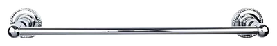 Edwardian Bath 30'' Single Towel Bar - Rope Backplate ED10PCF Polished Chrome