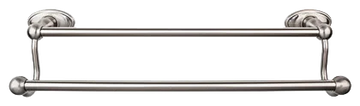 Edwardian Bath 30'' Double Towel Bar - Oval Backplate ED11BSNC Brushed Satin Nickel