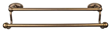 Edwardian Bath 30'' Double Towel Bar - Oval Backplate ED11GBZC German Bronze