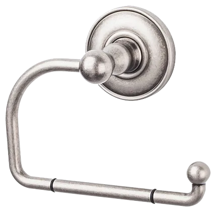 Edwardian Bath Tissue Hook - Plain Backplate ED4APD Antique Pewter
