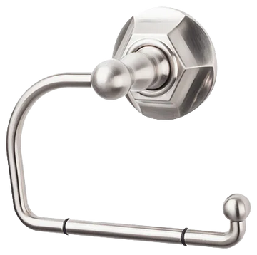 Edwardian Bath Tissue Hook - Hex Backplate ED4BSNB Brushed Satin Nickel