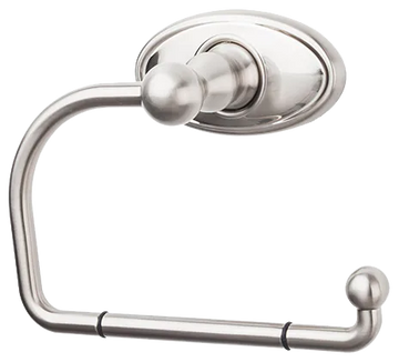 Edwardian Bath Tissue Hook - Oval Backplate ED4BSNC Brushed Satin Nickel