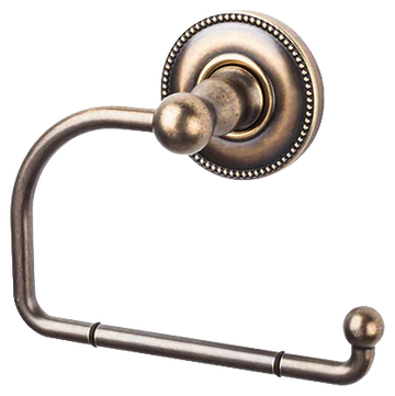 Edwardian Bath Tissue Hook - Beaded Backplate ED4GBZA German Bronze
