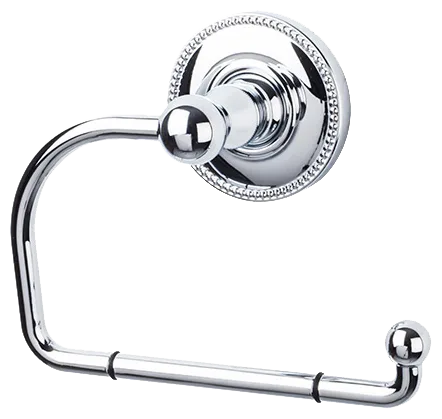Edwardian Bath Tissue Hook - Beaded Backplate ED4PCA Polished Chrome