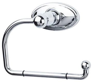 Edwardian Bath Tissue Hook - Oval Backplate ED4PCC Polished Chrome