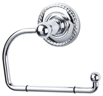 Edwardian Bath Tissue Hook - Rope Backplate ED4PCF Polished Chrome