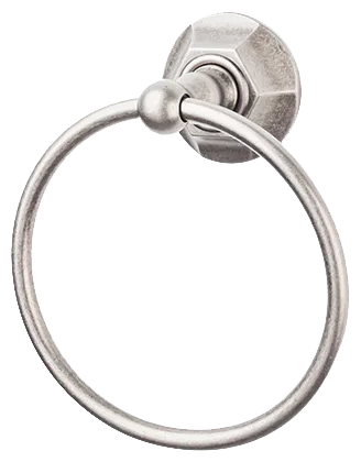 Edwardian Bath Ring - Hex Backplate ED5APB Antique Pewter