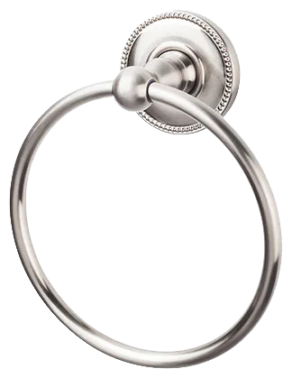 Edwardian Bath Ring - Beaded Backplate ED5BSNA Brushed Satin Nickel