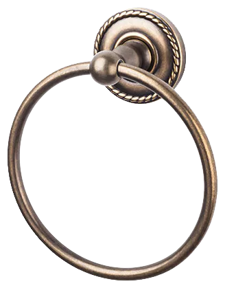 Edwardian Bath Ring - Rope Backplate ED5GBZF German Bronze