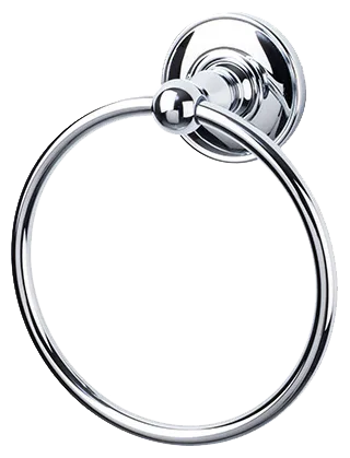 Edwardian Bath Ring - Plain Backplate ED5PCD Polished Chrome