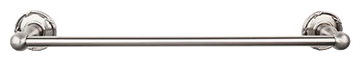 Edwardian Bath 18'' Single Towel Bar - Ribbon Backplate ED6BSNE Brushed Satin Nickel