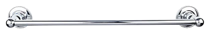Edwardian Bath 18'' Single Towel Bar - Beaded Backplate ED6PCA Polished Chrome