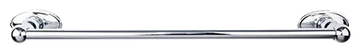 Edwardian Bath 18'' Single Towel Bar - Oval Backplate ED6PCC Polished Chrome
