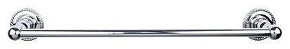 Edwardian Bath 18'' Single Towel Bar - Rope Backplate ED6PCF Polished Chrome