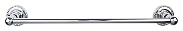 Edwardian Bath 18'' Single Towel Bar - Rope Backplate ED6PCF Polished Chrome