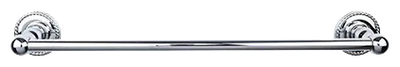 Edwardian Bath 18'' Single Towel Bar - Rope Backplate ED6PCF Polished Chrome