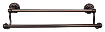 Edwardian Bath 18'' Double Towel Bar - Rope Backplate ED7ORBF Oil Rubbed Bronze