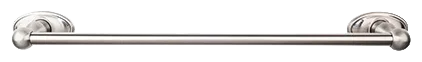 Edwardian Bath 24'' Single Towel Bar - Oval Backplate ED8BSNC Brushed Satin Nickel