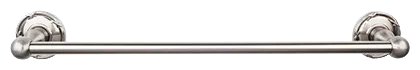Edwardian Bath 24'' Single Towel Bar - Ribbon Backplate ED8BSNE Brushed Satin Nickel