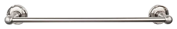 Edwardian Bath 24'' Single Towel Bar - Ribbon Backplate ED8BSNE Brushed Satin Nickel