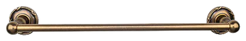 Edwardian Bath 24'' Single Towel Bar - Ribbon Backplate ED8GBZE German Bronze