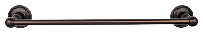 Edwardian Bath 24'' Single Towel Bar - Ribbon Backplate ED8ORBE Oil Rubbed Bronze