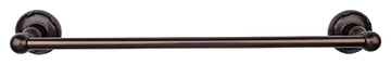Edwardian Bath 24'' Single Towel Bar - Ribbon Backplate ED8ORBE Oil Rubbed Bronze