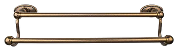 Edwardian Bath 24'' Double Towel Bar - Oval Backplate ED9GBZC German Bronze